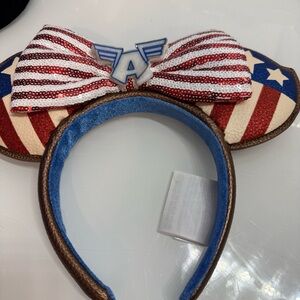 2024 Disney Parks Captain America Super Soldier Marvel Ears Headband